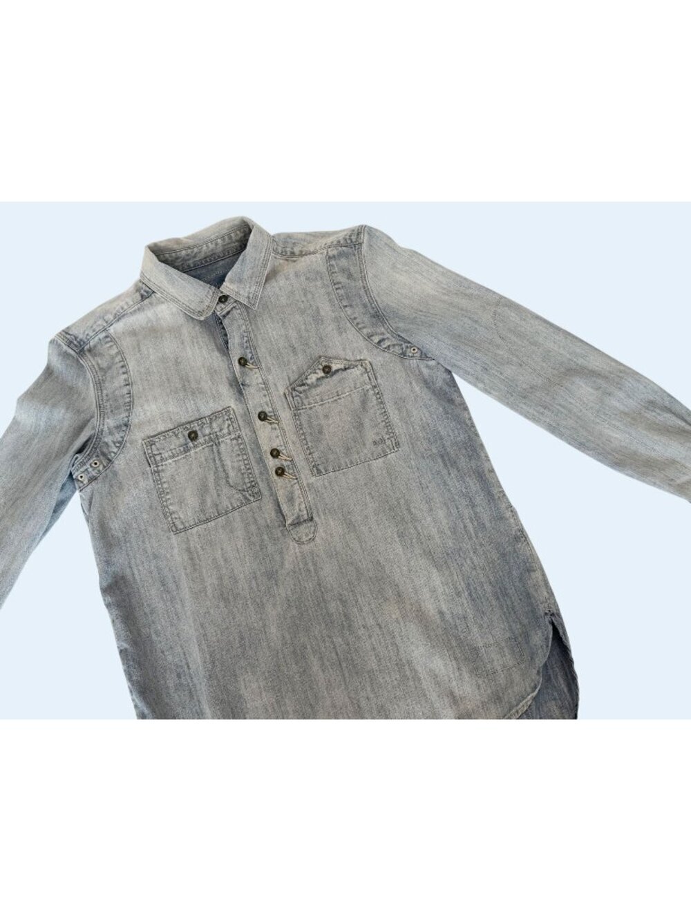 MADEWELL Denim Chambray Pullover Shirt Size XS